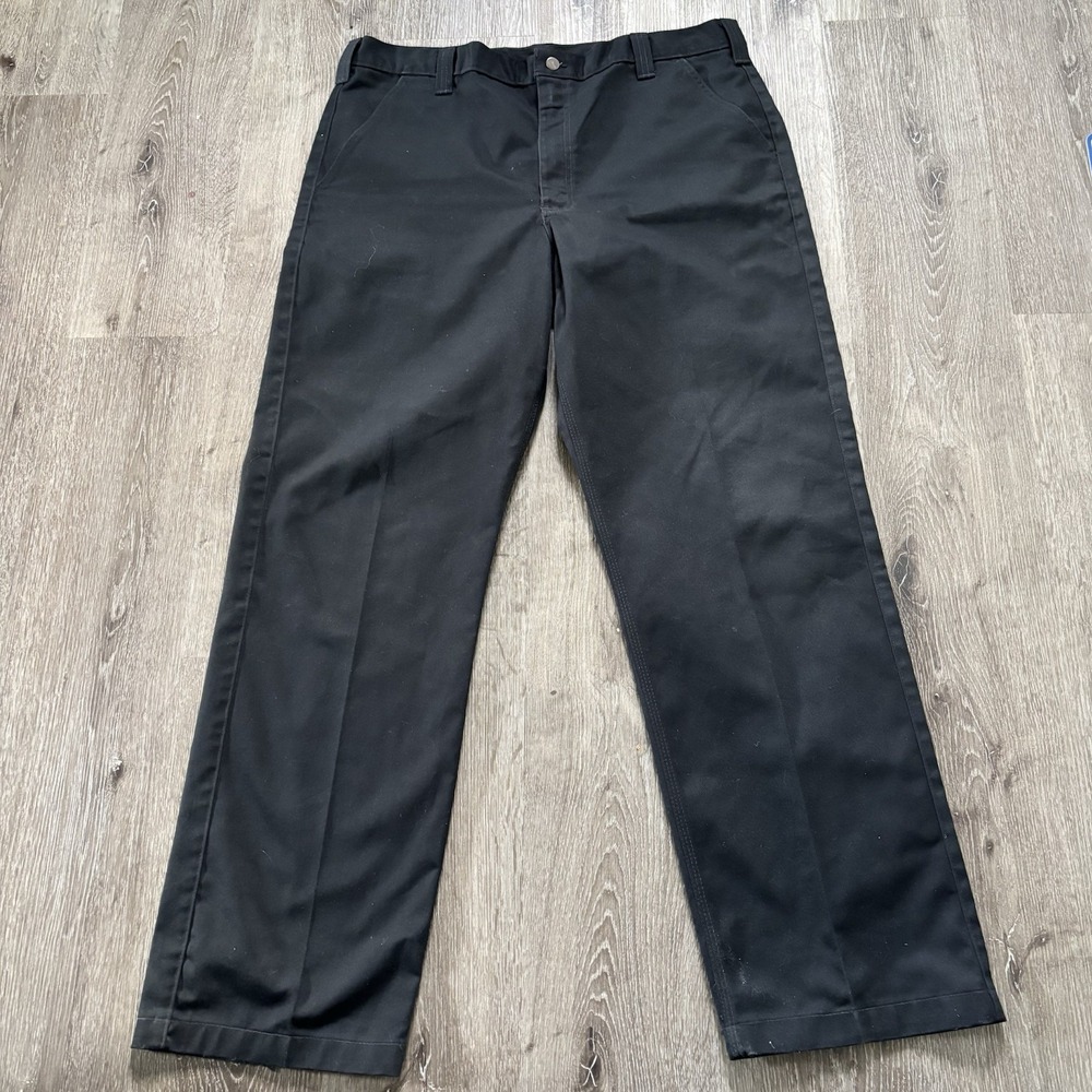 Carhartt B290 BLK Black Blended Twill Pants Business Work Wear Casual Mens 40x34